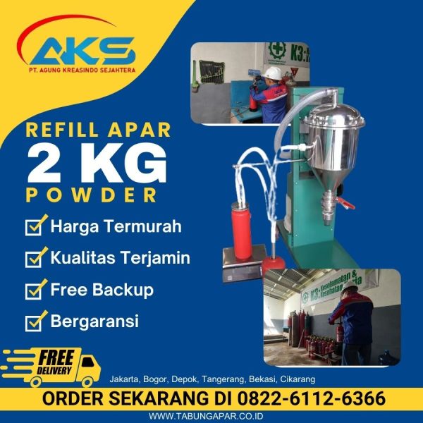 tempat isi ulang apar harga refill apar 2 kg powder